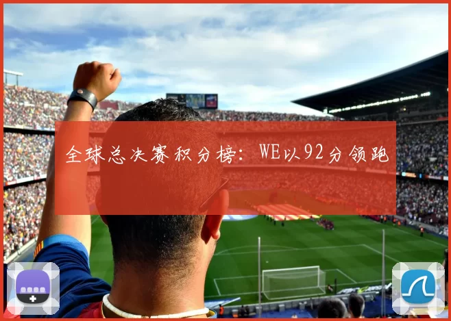 全球总决赛积分榜：WE以92分领跑
